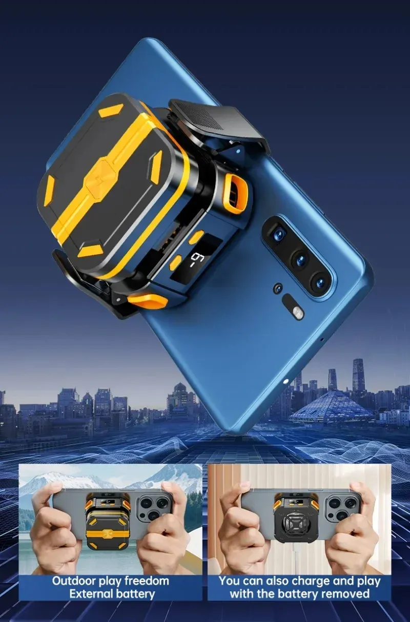 P70 Semiconductor Cooler 10W 2000mAh Magnetic Phone Radiator AI Temp Control Gaming Cooler for iPhone Android Universal P70 Semiconductor Cooler 10W 2000mAh Magnetic Phone Radiator AI Temp Control Gaming Cooler for iPhone Android Universal