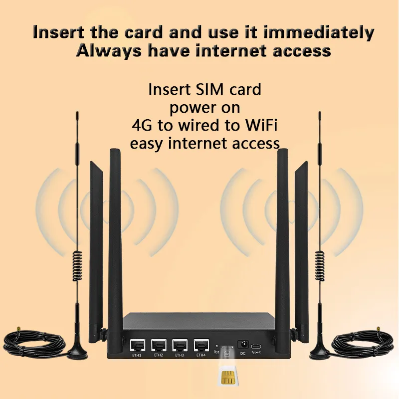 ED123 4G LTE Industrial Router 150Mbps High Speed 300Mbps SIM Card Slot External Antennas Outdoor Plug and Play ED123 4G LTE Industrial Router 150Mbps High Speed 300Mbps SIM Card Slot External Antennas Outdoor Plug and Play