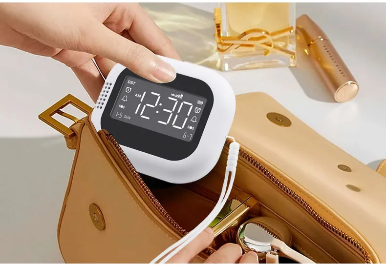 TS-BC700 Portable Vibrating Alarm Clock with 2.75 Inch Screen Multifunction Rechargeable 1800mAh Battery for Deaf / Elderly / Heavy Sleepers TS-BC700 Portable Vibrating Alarm Clock with 2.75 Inch Screen Multifunction Rechargeable 1800mAh Battery for Deaf / Elderly / Heavy Sleepers