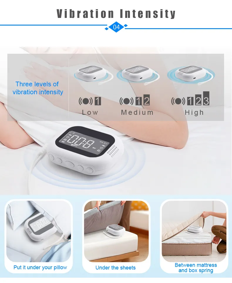 TS-BC700 Portable Vibrating Alarm Clock with 2.75 Inch Screen Multifunction Rechargeable 1800mAh Battery for Deaf / Elderly / Heavy Sleepers TS-BC700 Portable Vibrating Alarm Clock with 2.75 Inch Screen Multifunction Rechargeable 1800mAh Battery for Deaf / Elderly / Heavy Sleepers