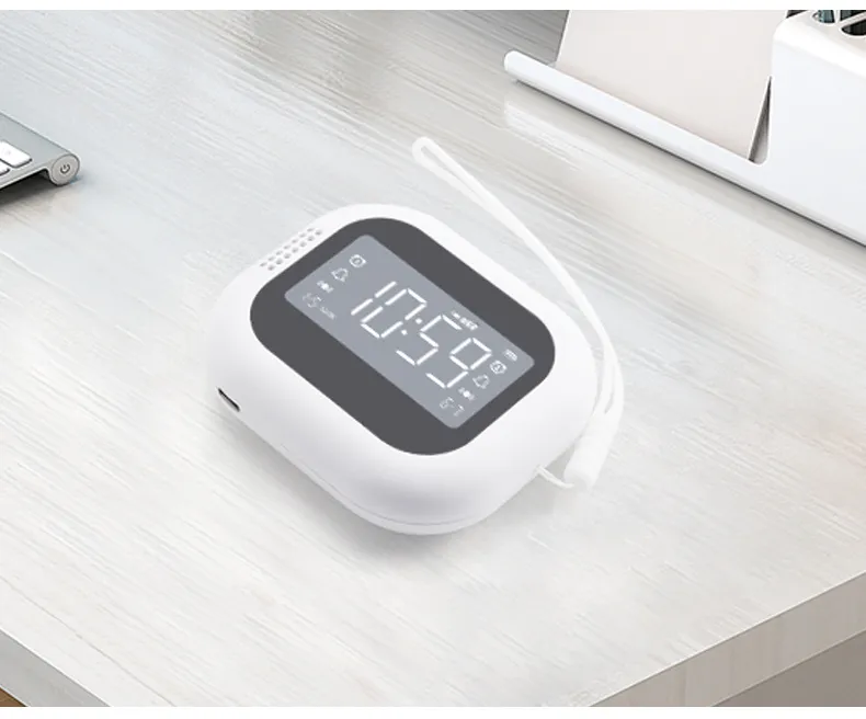 TS-BC700 Portable Vibrating Alarm Clock with 2.75 Inch Screen Multifunction Rechargeable 1800mAh Battery for Deaf / Elderly / Heavy Sleepers TS-BC700 Portable Vibrating Alarm Clock with 2.75 Inch Screen Multifunction Rechargeable 1800mAh Battery for Deaf / Elderly / Heavy Sleepers