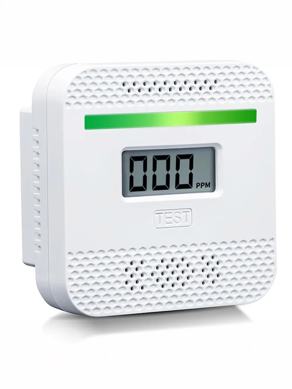 EcoSafe Compact Carbon Monoxide Sensor Lightweight Portable Safety Alert Device Digital Reading Travel Essential for Home Kitchen RV Car Hotel