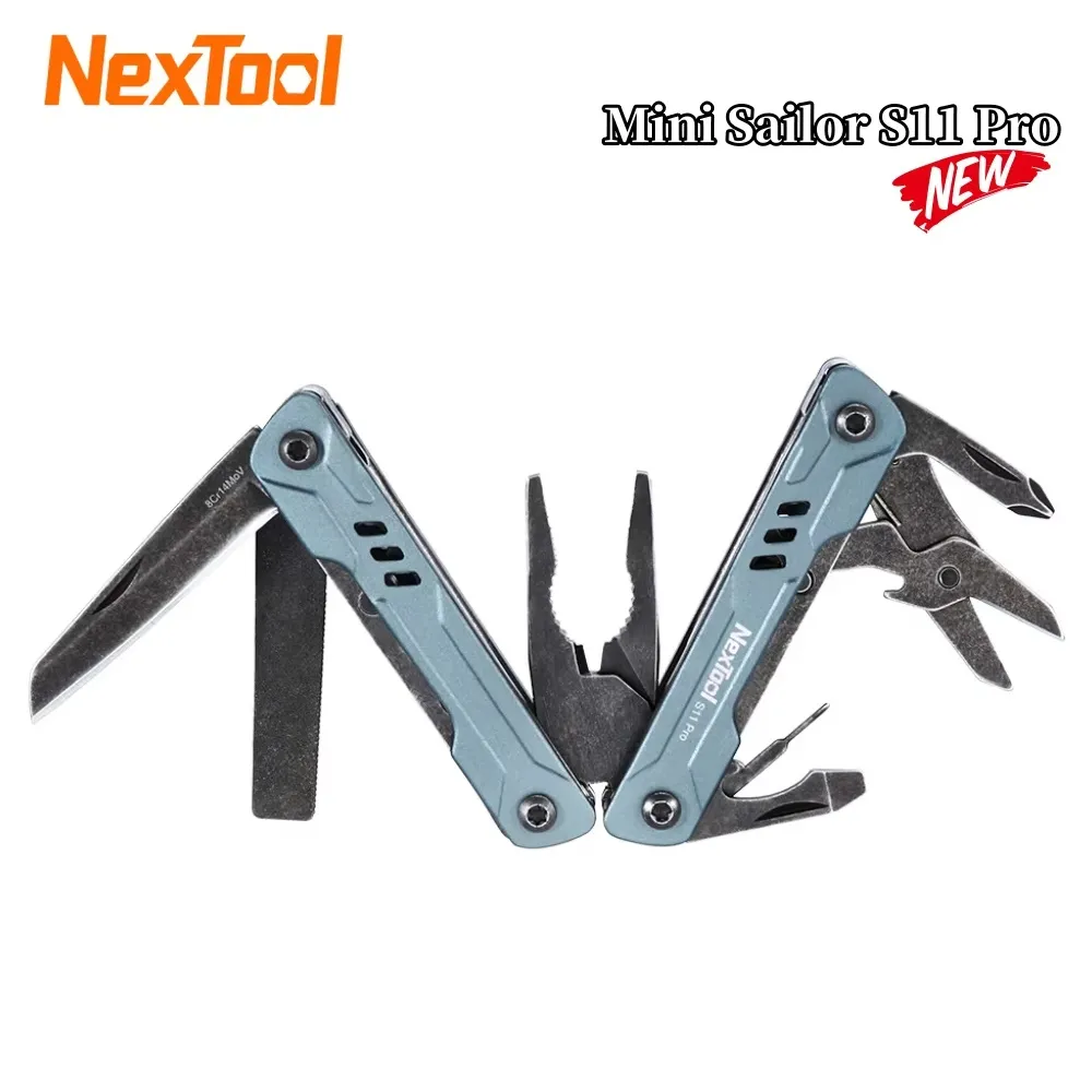NexTool Mini Sailor Pliers S11/S11 PRO 12-In-1 Multitool Folding Pocket Plier Knife Screwdriver Scissors Portable EDC Outdoor Hand Tools
