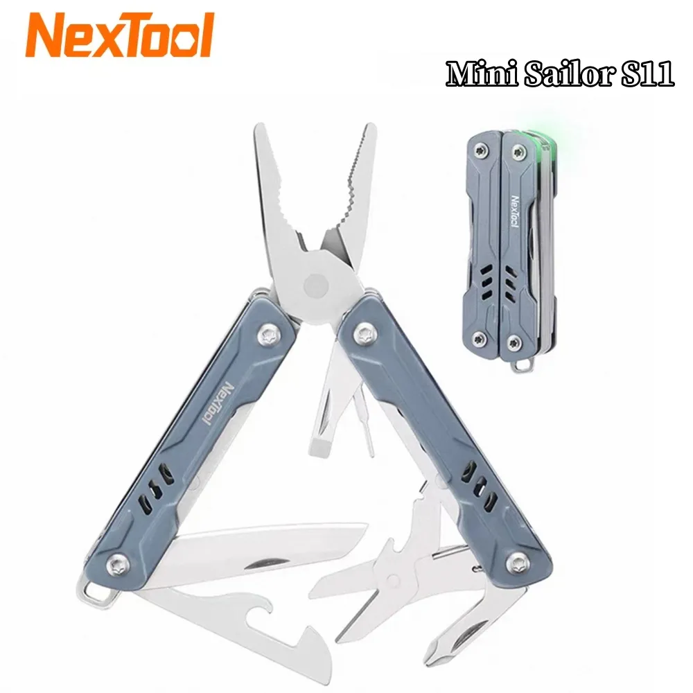 NexTool Mini Sailor Pliers S11/S11 PRO 12-In-1 Multitool Folding Pocket Plier Knife Screwdriver Scissors Portable EDC Outdoor Hand Tools