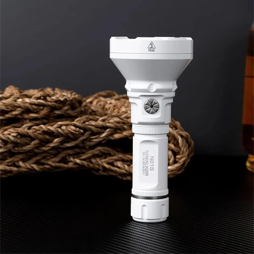 Niwalker N01S 1800LM 1100 Meters Long Throwing LED Flashlight with 18650 Battery USB-C Rechargeable LED Torch Powerful For Outdoor Camping Light