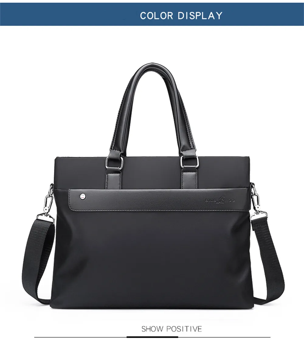 Men's Business Briefcase 14'' Laptop Handbag Waterproof Large Capacity Shoulder Crossbody Bag Men's Business Briefcase 14'' Laptop Handbag Waterproof Large Capacity Shoulder Crossbody Bag