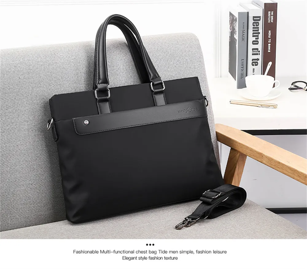 Men's Business Briefcase 14'' Laptop Handbag Waterproof Large Capacity Shoulder Crossbody Bag Men's Business Briefcase 14'' Laptop Handbag Waterproof Large Capacity Shoulder Crossbody Bag