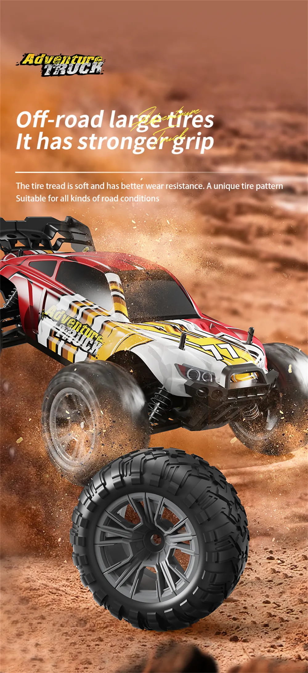 LYZRC C100 1/16 2.4G 4WD High-Speed Off-Road Climbing RC Car Full Proportional Control Electric Vehicle Model RTR