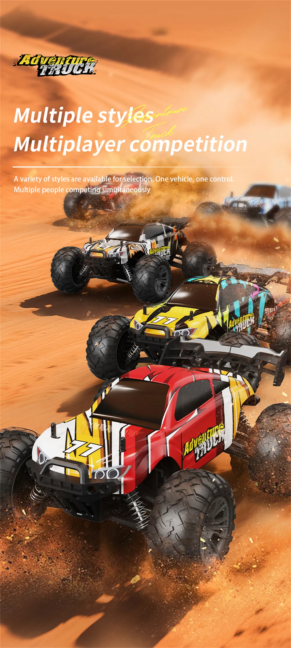 LYZRC C100 1/16 2.4G 4WD High-Speed Off-Road Climbing RC Car Full Proportional Control Electric Vehicle Model RTR
