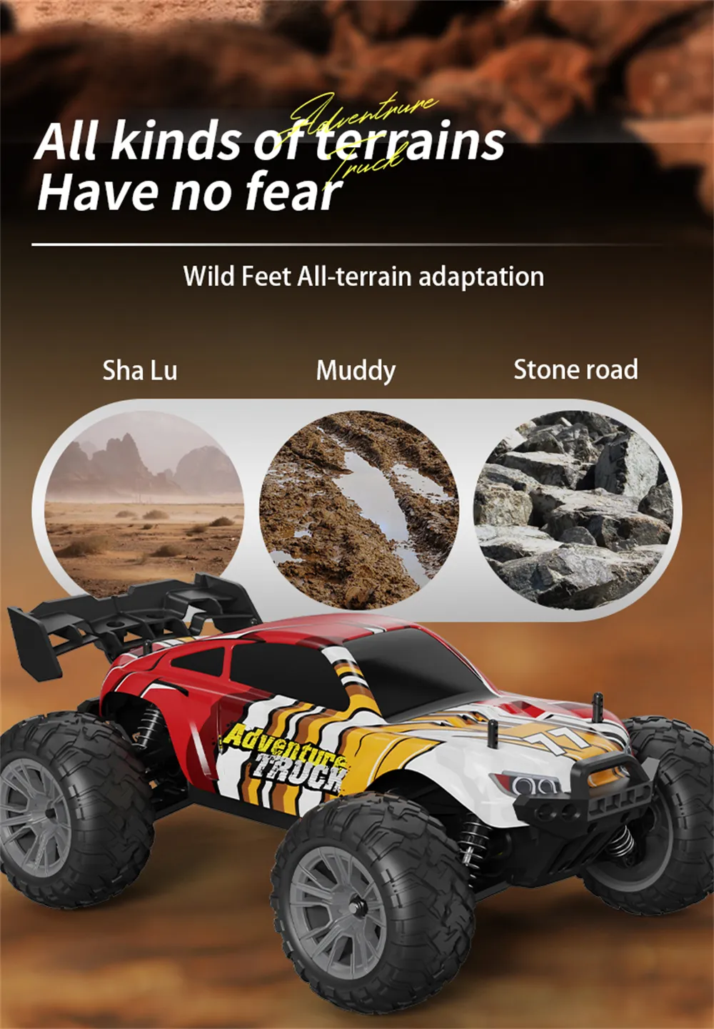 LYZRC C100 1/16 2.4G 4WD High-Speed Off-Road Climbing RC Car Full Proportional Control Electric Vehicle Model RTR