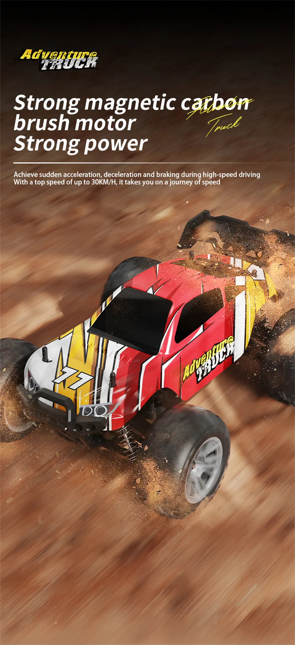 LYZRC C100 1/16 2.4G 4WD High-Speed Off-Road Climbing RC Car Full Proportional Control Electric Vehicle Model RTR