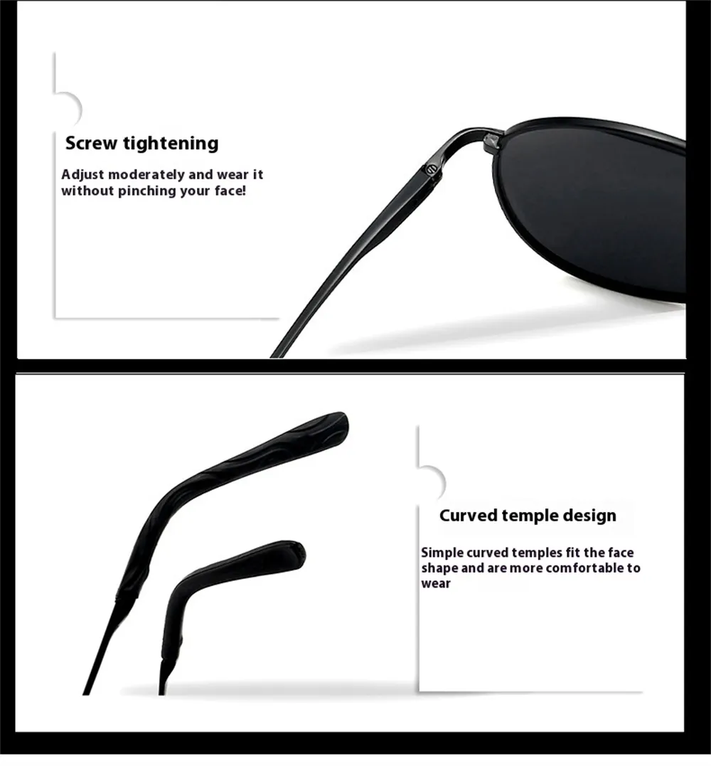Vintage Classic Fashion Pilot Sunglasses Men UV400 Protection Eyeglasses for Outdoor Beach Sports Driving Cycling