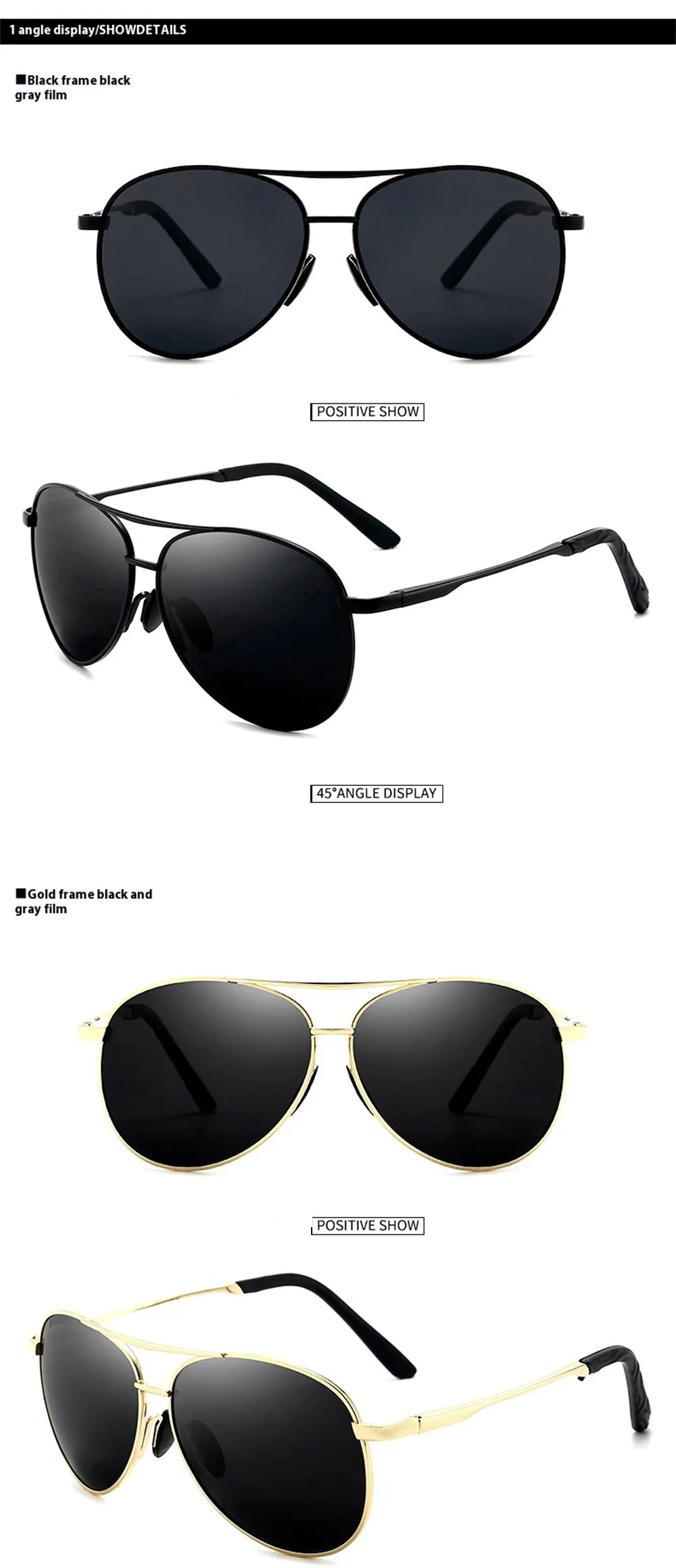 Vintage Classic Fashion Pilot Sunglasses Men UV400 Protection Eyeglasses for Outdoor Beach Sports Driving Cycling