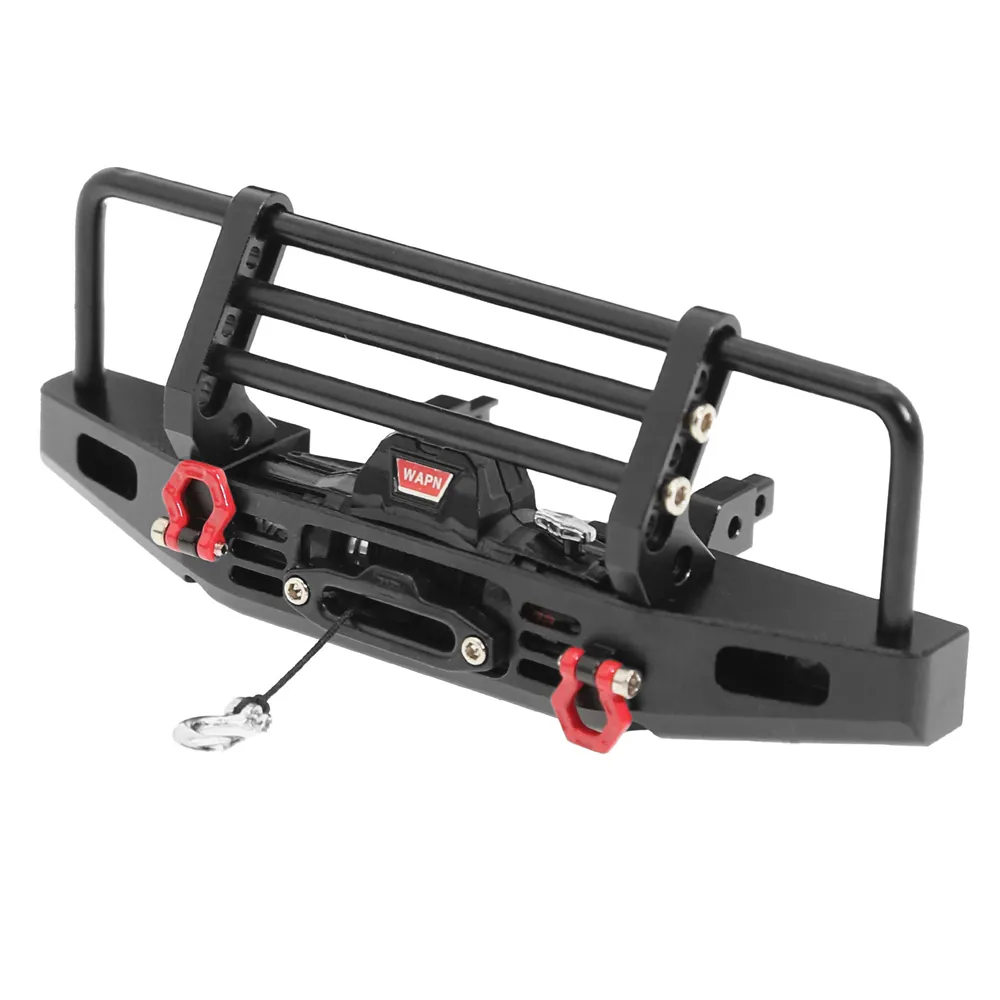 Upgraded Metal Front Rear Bumper for 1/18 RC Rock Crawler TRX4M Off-Road Climbing Truck Cars Vehicles Models Spare Parts