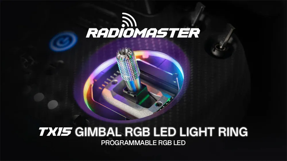 Radiomaster Transmitter Gimbal Programmable RGB LED Rings for TX15 TX15 Max Radio Controller DIY Accessories
