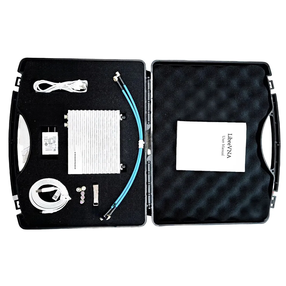 LibreVNA Dual Port Vector Network Analyzer 100kHz to 6GHz Enhanced Heat Dissipation Military Grade Flange Connector RF Testing Precision Calibration Tools