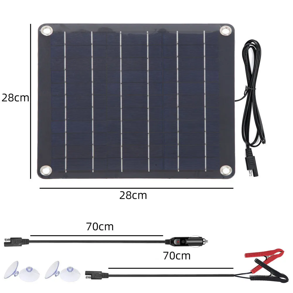 IPRee 12V 10W Waterproof Solar Panel Kit Efficient Power Supply for Cars and Motorcycles for Camping and Outdoor IPRee 12V 10W Waterproof Solar Panel Kit Efficient Power Supply for Cars and Motorcycles for Camping and Outdoor