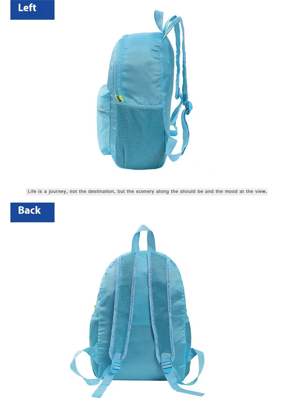 IPRee Lightweight Folding Climbing Bag Large-capacity Space Multipurpose Backpack Camping Waterproof Travel Camping Hiking