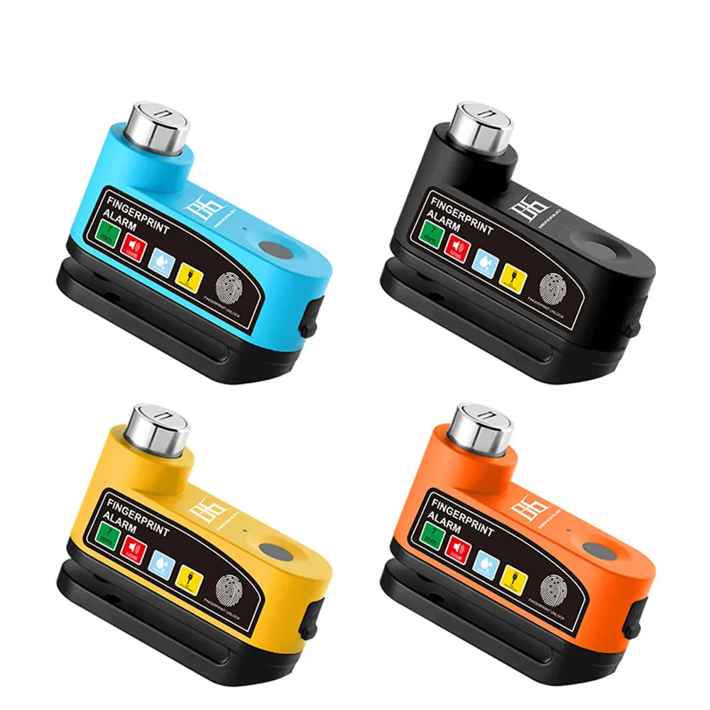 BENGGUO 120dB Bicycle Fingerprint Unlocking Disc Brake Lock USB Charging Waterproof Alarm Safety Protection Motorcycle E-Bike Anti-theft Lock BENGGUO 120dB Bicycle Fingerprint Unlocking Disc Brake Lock USB Charging Waterproof Alarm Safety Protection Motorcycle E-Bike Anti-theft Lock