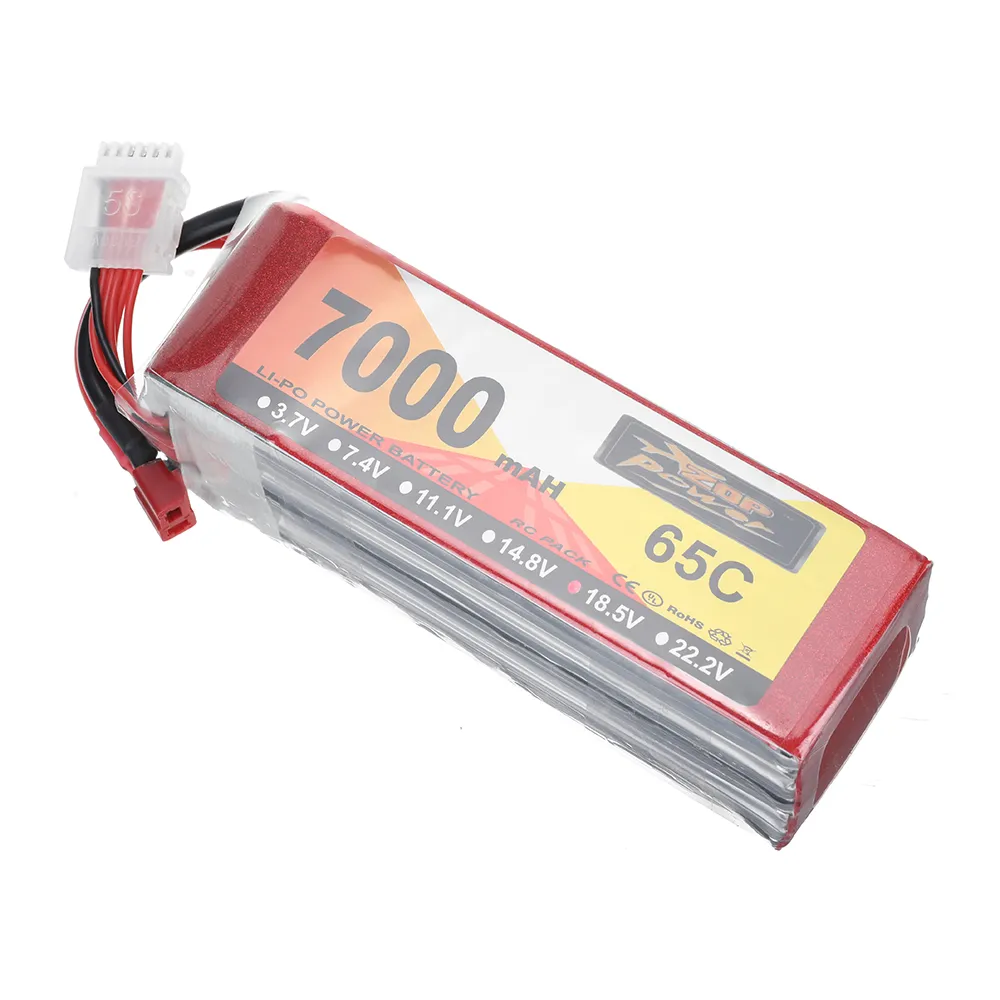 ZOP Power 18.5V 7000mAh 65C 5S LiPo Battery T Plug for RC Car ZOP Power 18.5V 7000mAh 65C 5S LiPo Battery T Plug for RC Car
