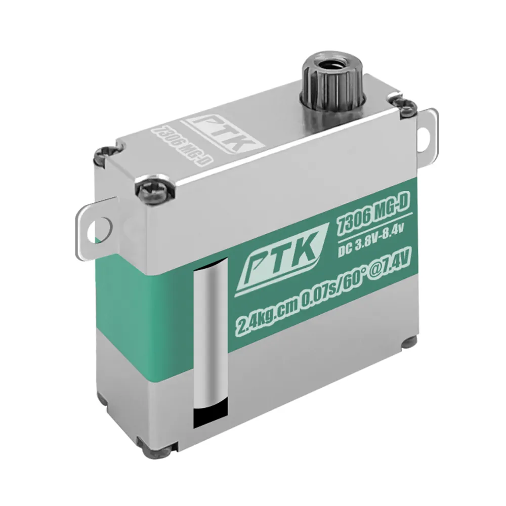 PTK 7306 MG-D 7g Full Metal Digital RC Servo for Fixed Wing Airplane Model PTK 7306 MG-D 7g Full Metal Digital RC Servo for Fixed Wing Airplane Model