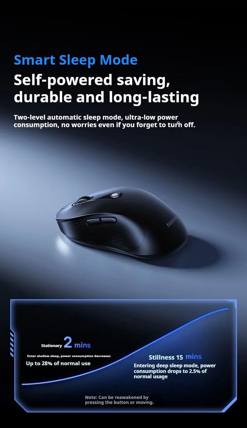 Baseus F02 Wireless Gaming Mouse PAW3311 2K NearLink bluetooth Dual Mode 12000 DPI Lightweight 80g Ergonomic Rechargeable Programmable Buttons Mice Baseus F02 Wireless Gaming Mouse PAW3311 2K NearLink bluetooth Dual Mode 12000 DPI Lightweight 80g Ergonomic Rechargeable Programmable Buttons Mice