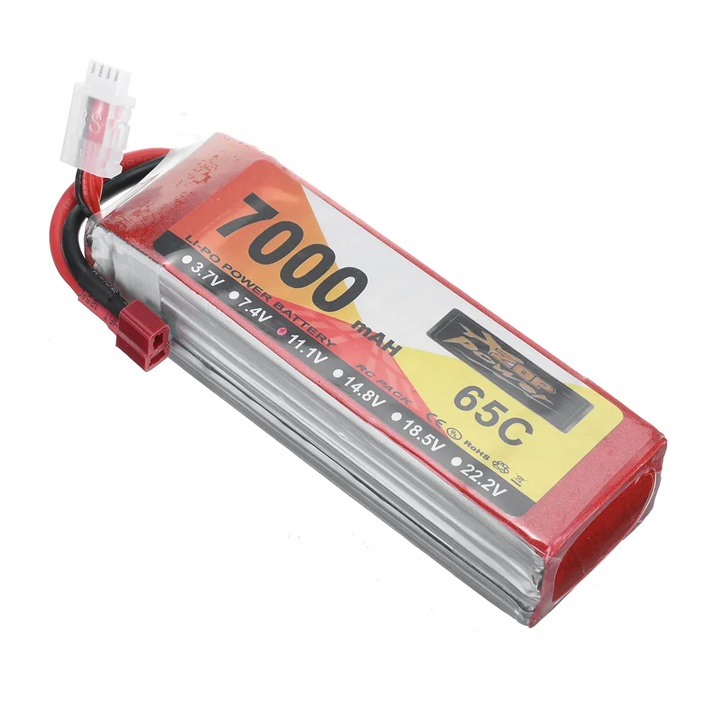 ZOP Power 11.1V 7000mAh 65C 3S LiPo Battery T Plug for RC Car ZOP Power 11.1V 7000mAh 65C 3S LiPo Battery T Plug for RC Car
