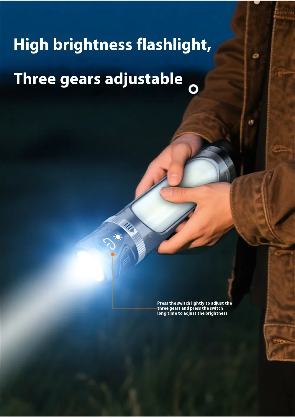 1000LM LED+COB Ultra-Bright Camping Light USB Rechargeable Waterproof Portable Tent Ambient Light with Emergency Outdoor Magnetic Work Lamp 1000LM LED+COB Ultra-Bright Camping Light USB Rechargeable Waterproof Portable Tent Ambient Light with Emergency Outdoor Magnetic Work Lamp
