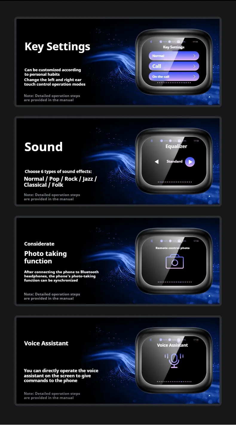 TY01 TWS bluetooth 6.0 Earbuds AI Wireless Translation Earphone with 2.01-inch Screen AAC Audio 48H Playback In-ear Sports Headphones TY01 TWS bluetooth 6.0 Earbuds AI Wireless Translation Earphone with 2.01-inch Screen AAC Audio 48H Playback In-ear Sports Headphones