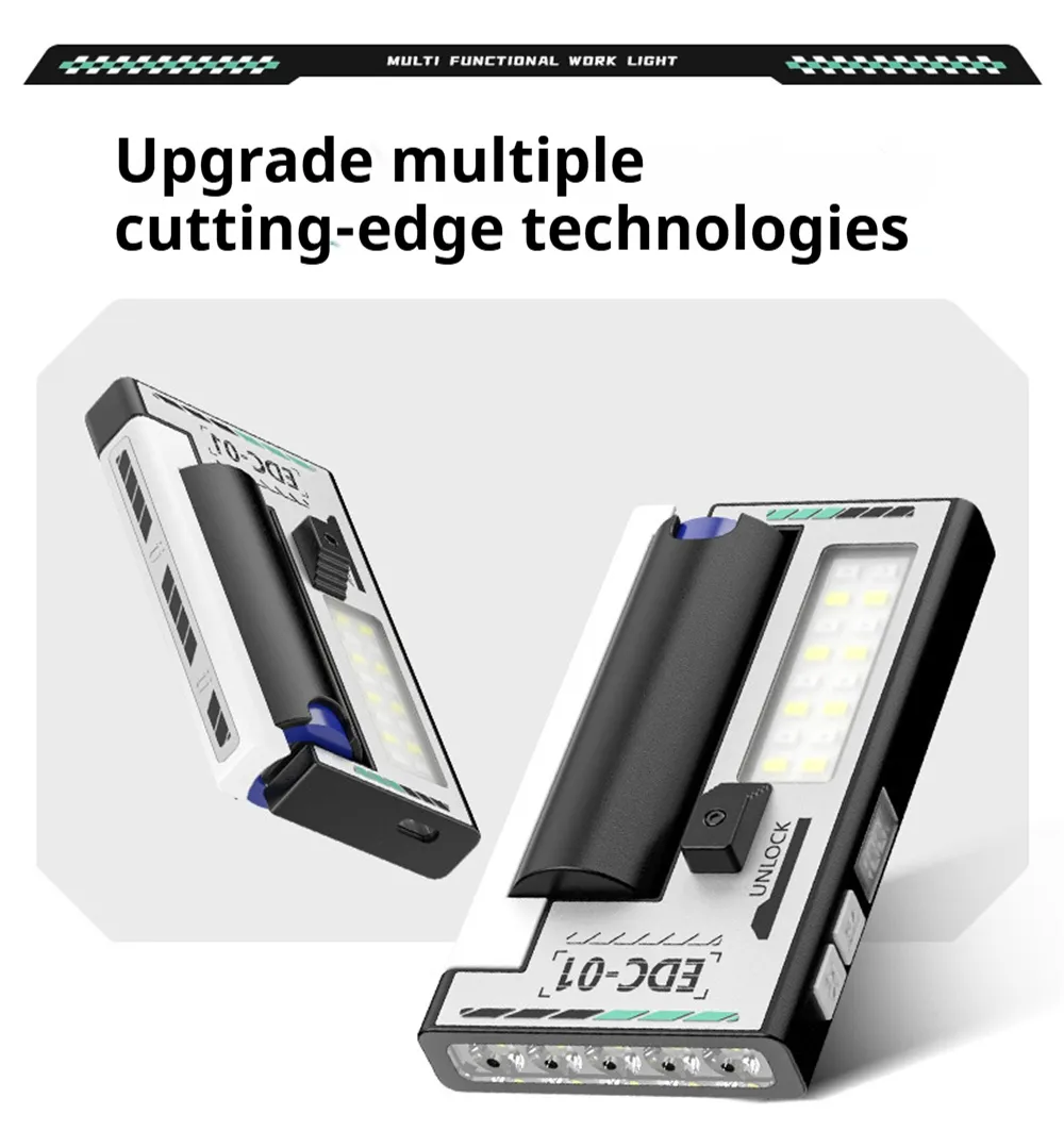 5-LED Magnetic Portable Flashlight With 21700 Battery USB Rechargeable with Digital Display, Red & Blue Warning Lights, Outdoor EDC Work Inspection Lamp 5-LED Magnetic Portable Flashlight With 21700 Battery USB Rechargeable with Digital Display, Red & Blue Warning Lights, Outdoor EDC Work Inspection Lamp
