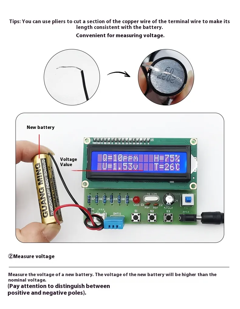 Air Quality Temperature Humidity Voltage Detection Kit Multi Gas Sensor Support MQ Series PCB Board Comprehensive Environmental Monitoring