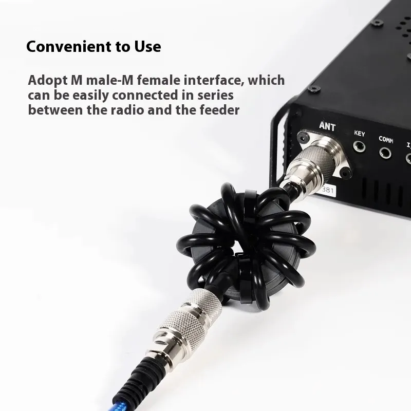 ZP614 HF Current Balun 1:1 Design 1.8MHz-30MHz EMI Suppression High Power 150W PEP Large Magnetic Core Ferrite Ham Radio Shortwave Communication Accessories