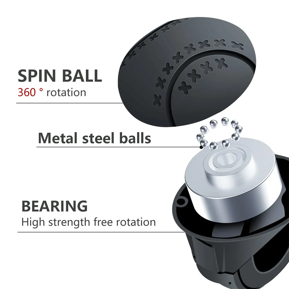Car Steering Wheel Assist Ball Steering Wheel Knob Spinner Handle Universal