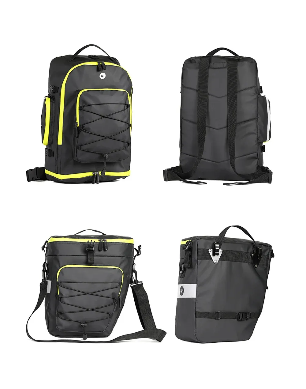 Rhinowalk 65L 3 In 1 Bicycle Pannier Waterproof Multi-functional Cycling Double Side Rear Rack Tail Seat Pack Luggage Carrier Bags for MTB Rhinowalk 65L 3 In 1 Bicycle Pannier Waterproof Multi-functional Cycling Double Side Rear Rack Tail Seat Pack Luggage Carrier Bags for MTB