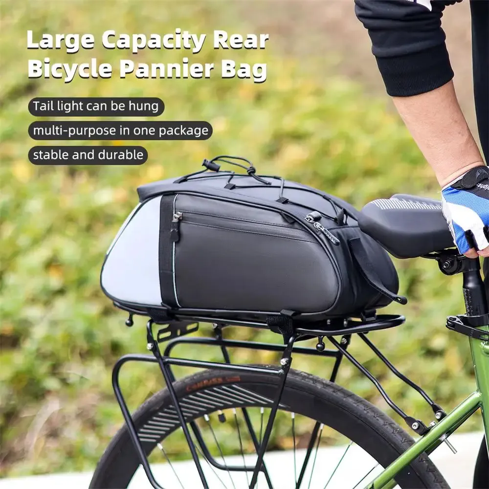 XANES 4L Bicycle Pannier Bag Multi-Purpose Wear-resistant Bike Rear Rack Bag Night Reflective Cycling Camel Bag for MTB XANES 4L Bicycle Pannier Bag Multi-Purpose Wear-resistant Bike Rear Rack Bag Night Reflective Cycling Camel Bag for MTB