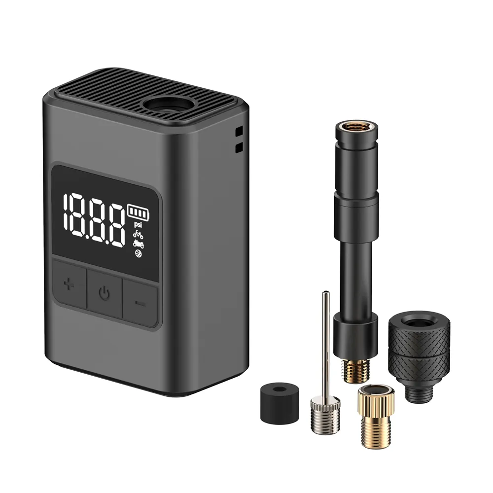 ALITER AP02 Handheld Smart Wireless Portable Bike Pump Digital Display 60W Brushless Motor 1300mAh Battery 120PSI High Speed Inflation ALITER AP02 Handheld Smart Wireless Portable Bike Pump Digital Display 60W Brushless Motor 1300mAh Battery 120PSI High Speed Inflation
