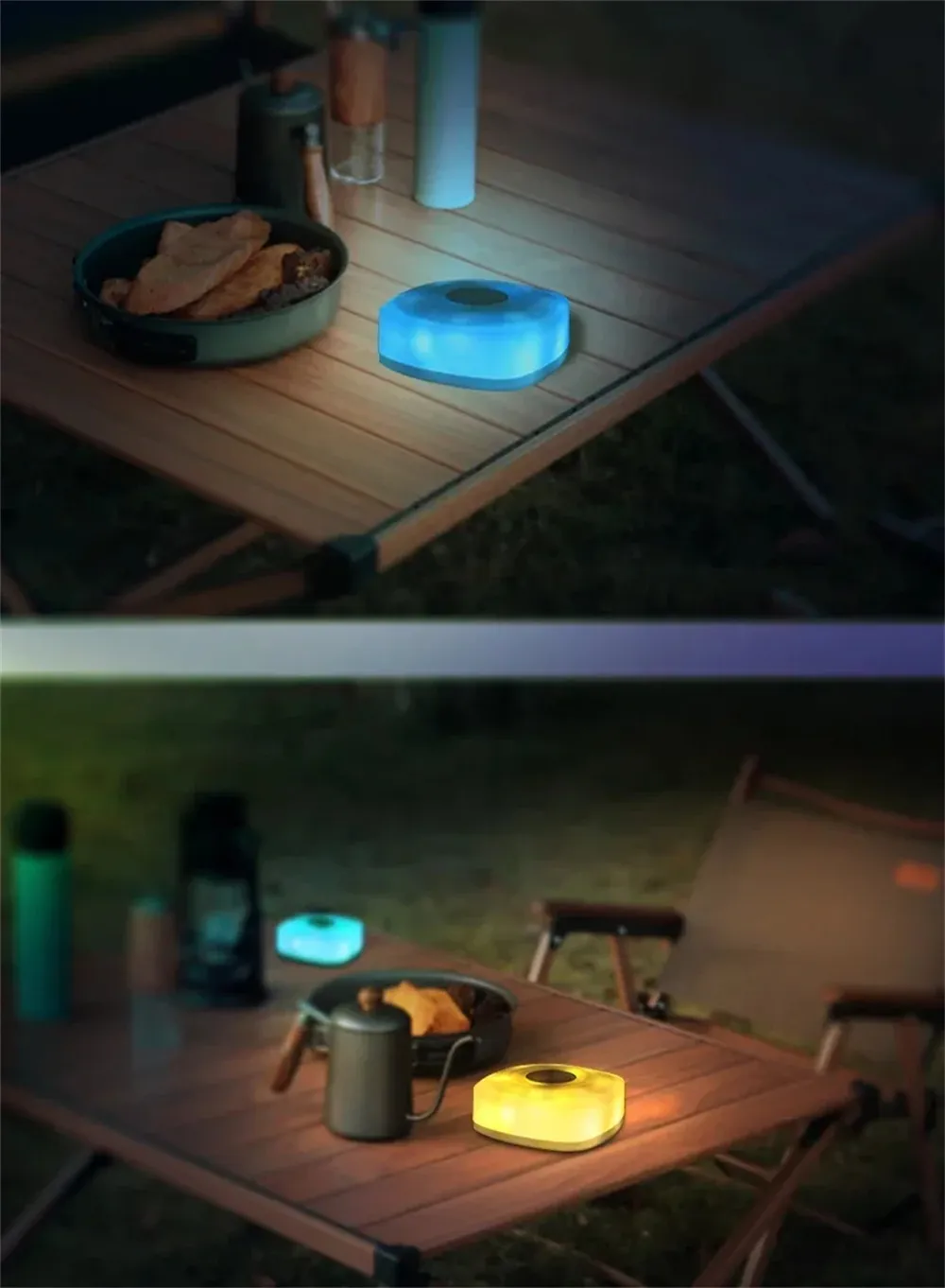 Elfeland 5m Smart Camping Light Strip APP Control Rechargeable Waterproof LED Night Light 16M Colors Music Sync Timer Portable Outdoor Lamp