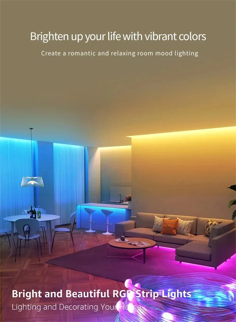 Elfeland 5m Smart Camping Light Strip APP Control Rechargeable Waterproof LED Night Light 16M Colors Music Sync Timer Portable Outdoor Lamp
