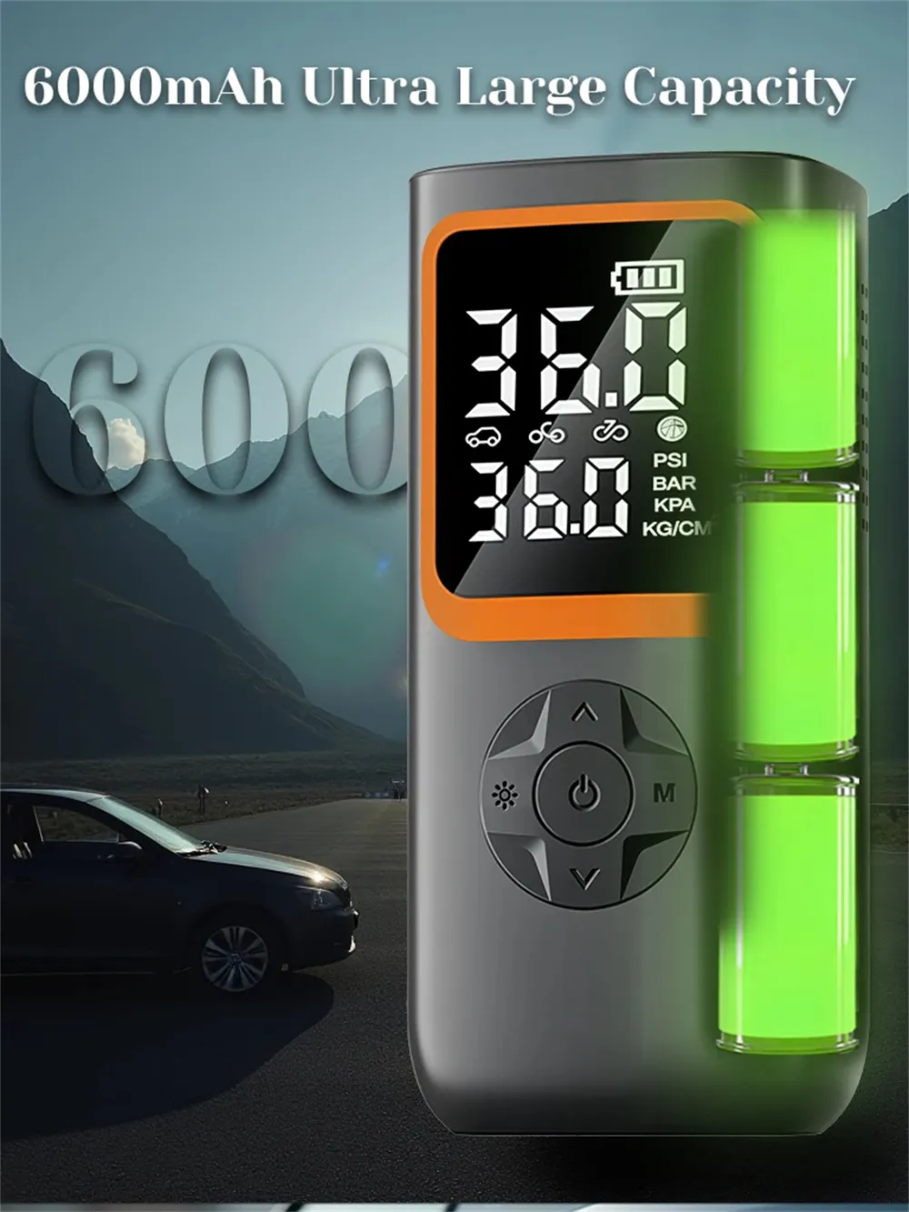 Wireless Dual Digital Display Car Tire Inflator with Auto Shutoff Charging Lighting Car and Motorcycle Air Pump Wireless Dual Digital Display Car Tire Inflator with Auto Shutoff Charging Lighting Car and Motorcycle Air Pump