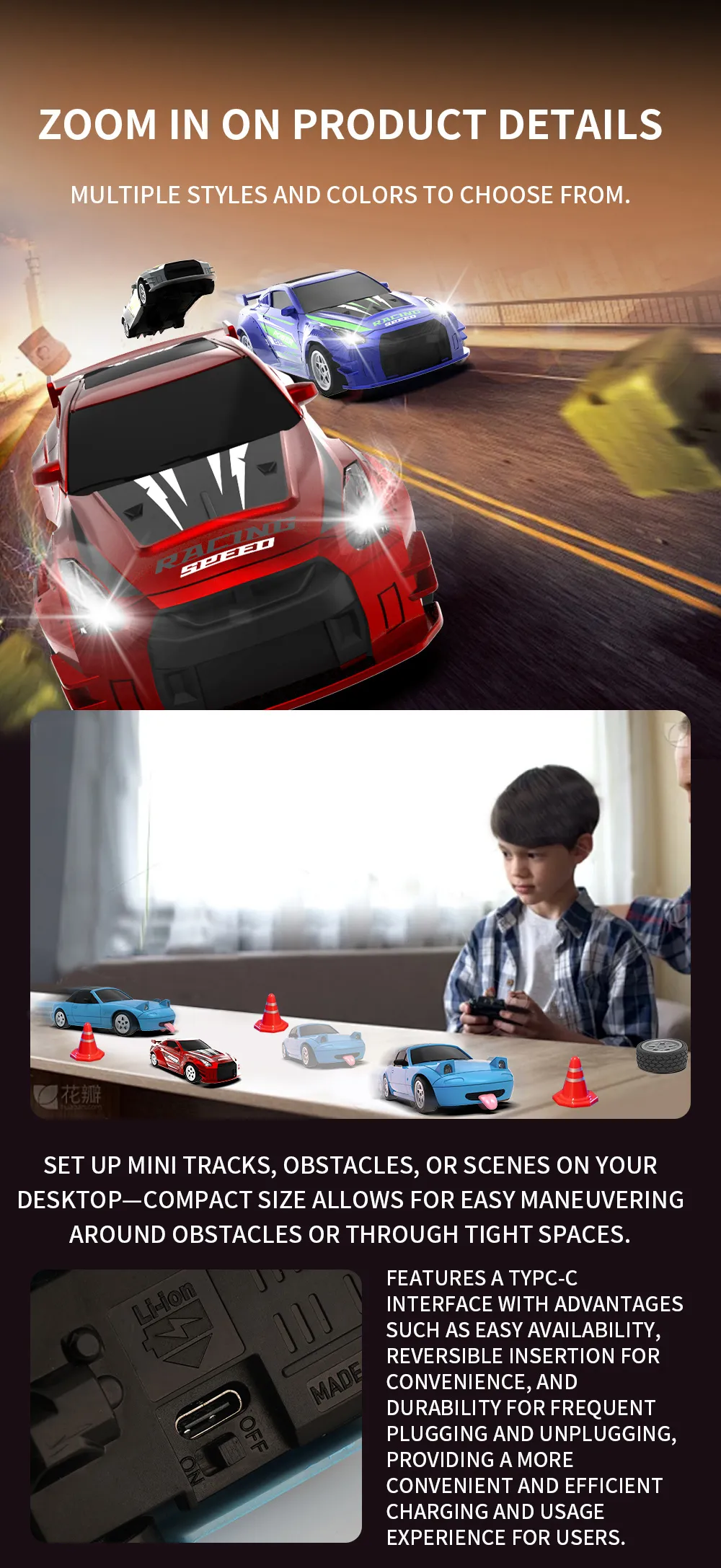 JJRC-C8827-YW 1/43 2.4G 4WD RC Car Mini Drift LED Light W/ Gyro Remote Control Racing Toys JJRC-C8827-YW 1/43 2.4G 4WD RC Car Mini Drift LED Light W/ Gyro Remote Control Racing Toys