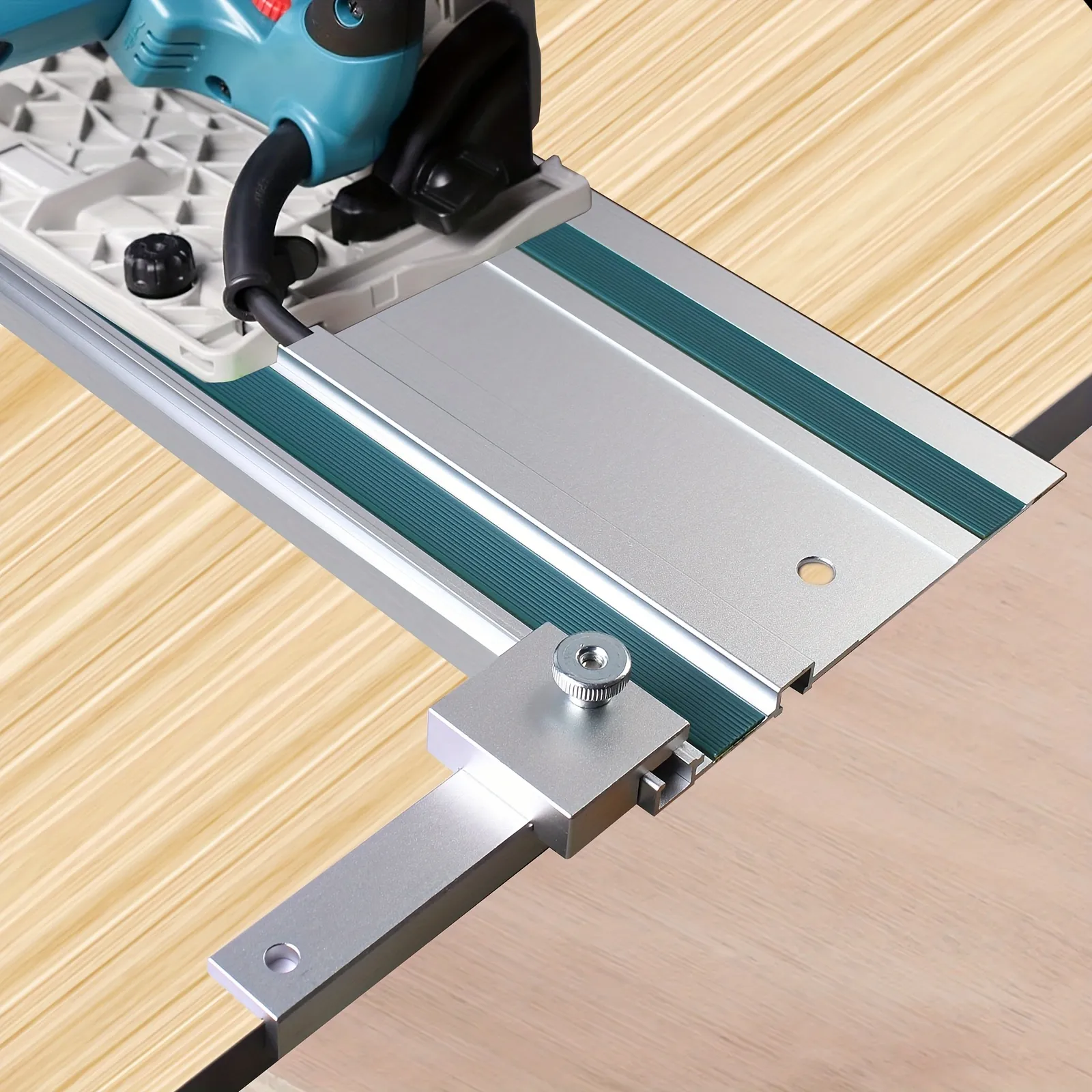 Aluminum Alloy Track Saw Square Guide 90 Degree Right Angle Compatible with T Track System for Track Saw Guide Rail Aluminum Alloy Track Saw Square Guide 90 Degree Right Angle Compatible with T Track System for Track Saw Guide Rail