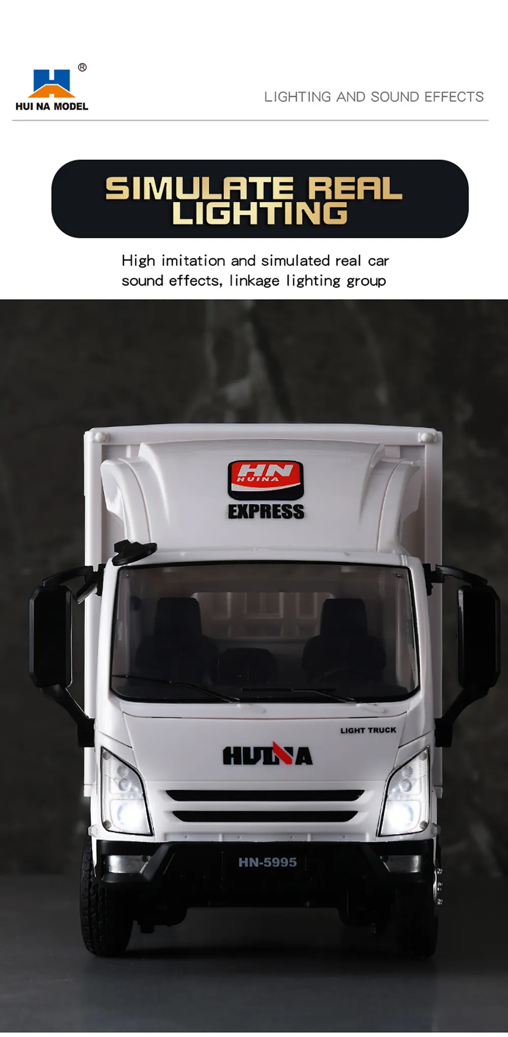 HUINA TOYS 524 RC Car Remote Control Express Container Truck Fully Proportional Control Transport Truck HUINA TOYS 524 RC Car Remote Control Express Container Truck Fully Proportional Control Transport Truck
