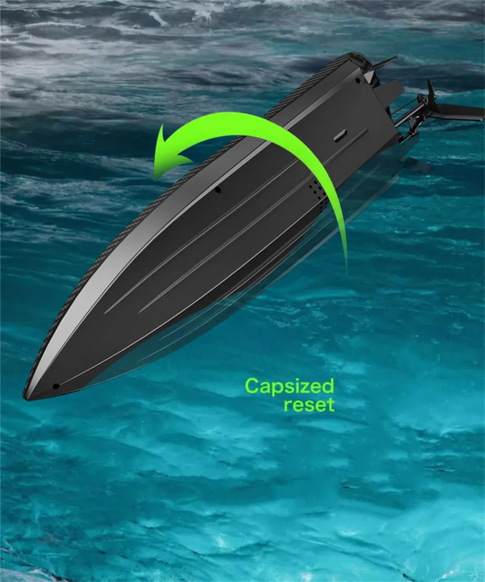 B3601 RTR 2.4G 30km/h RC Boat Waterproof Capsized Reset Ship High Speed Racing Remote Control Speedboat Vehicles Models Toys