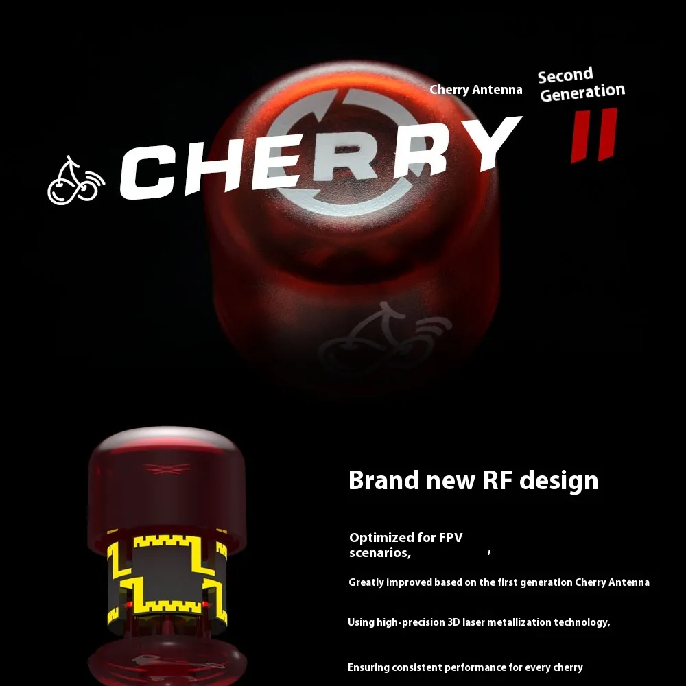 RUSHFPV CHERRY 2 Stubby 5.8GHz LHCP/RHCP FPV Antenna - 66mm Ipex for Digital/Analog FPV Systems RUSHFPV CHERRY 2 Stubby 5.8GHz LHCP/RHCP FPV Antenna - 66mm Ipex for Digital/Analog FPV Systems