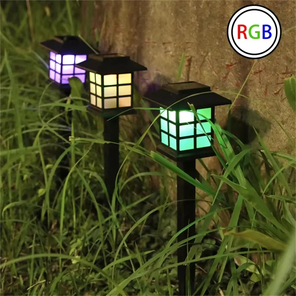 Elfeland LED Solar Pathway Lights Lawn Lamp Decoration for Outdoor Garden Yard Landscape Patio Driveway Walkway Lighting