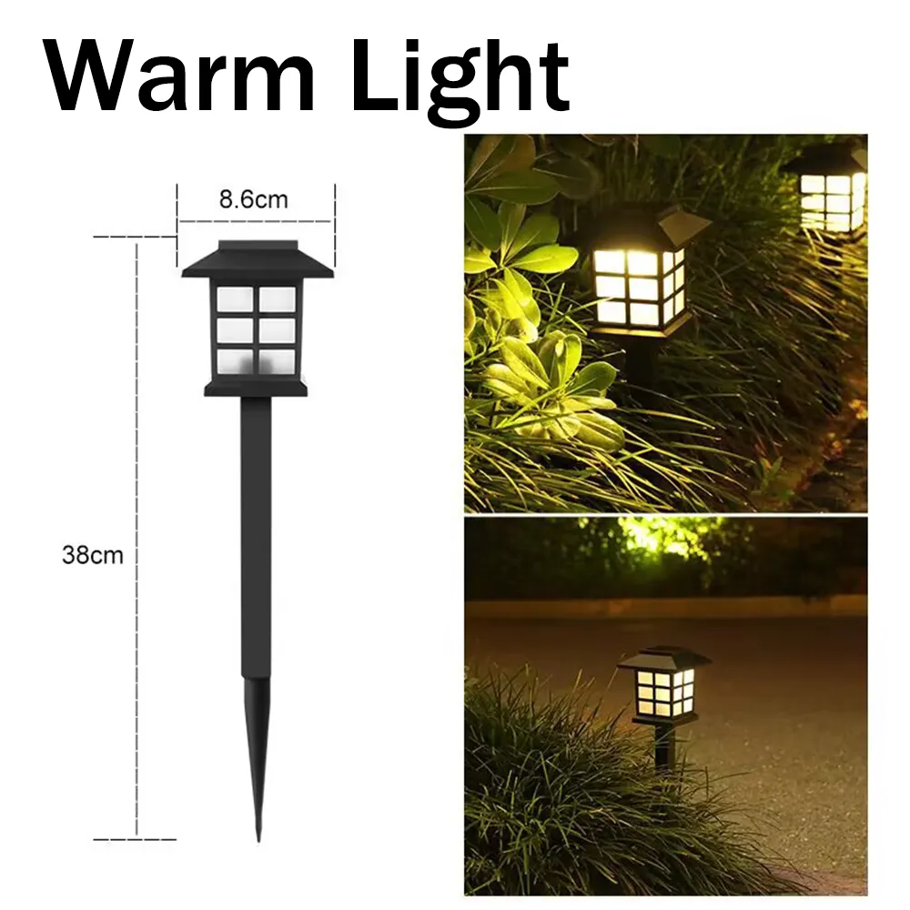 Elfeland LED Solar Pathway Lights Lawn Lamp Decoration for Outdoor Garden Yard Landscape Patio Driveway Walkway Lighting