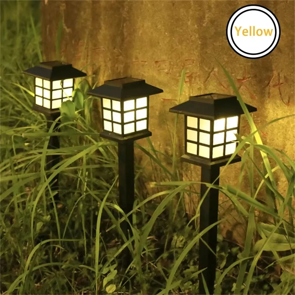Elfeland LED Solar Pathway Lights Lawn Lamp Decoration for Outdoor Garden Yard Landscape Patio Driveway Walkway Lighting