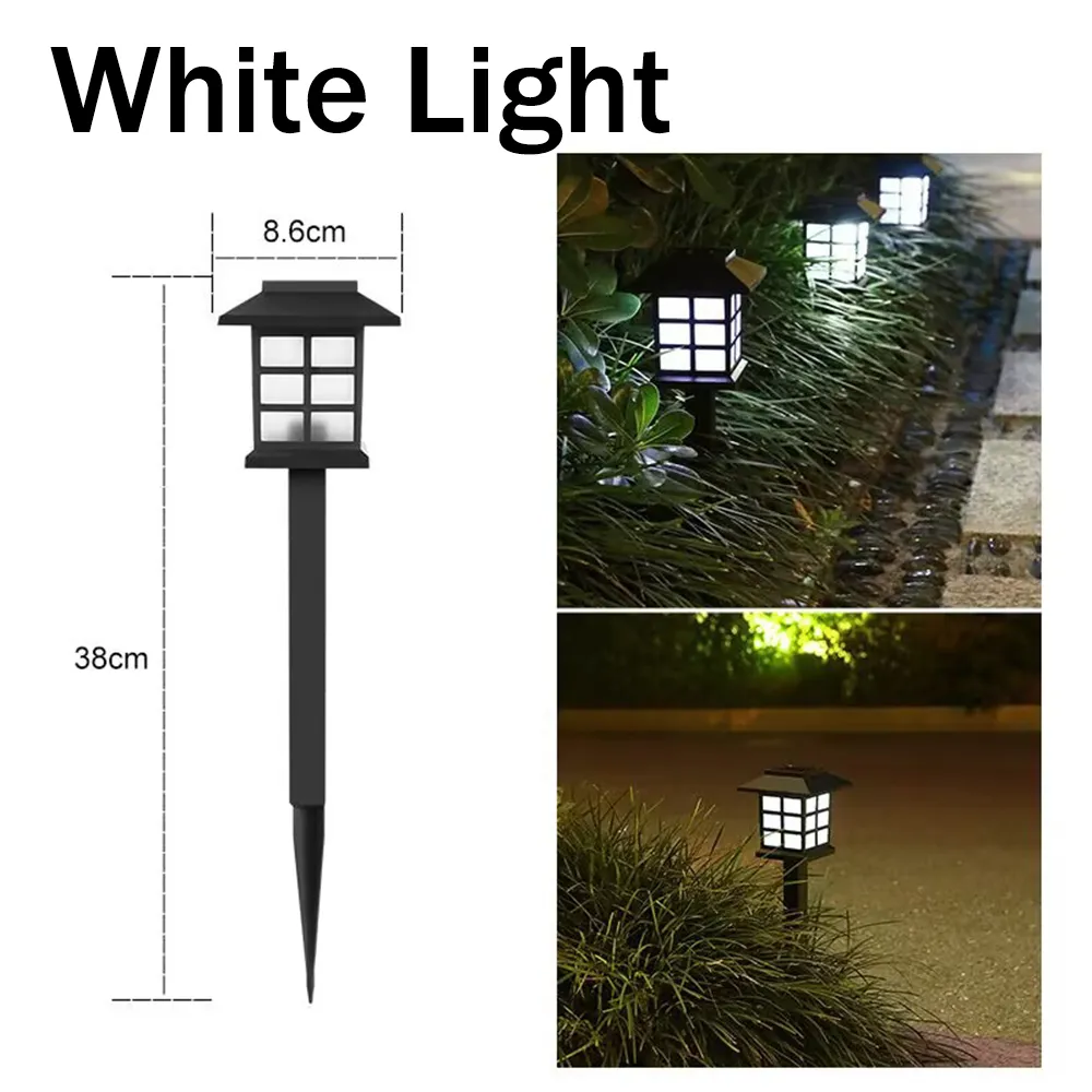 Elfeland LED Solar Pathway Lights Lawn Lamp Decoration for Outdoor Garden Yard Landscape Patio Driveway Walkway Lighting