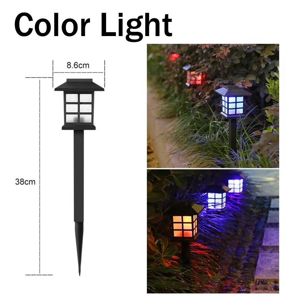 Elfeland LED Solar Pathway Lights Lawn Lamp Decoration for Outdoor Garden Yard Landscape Patio Driveway Walkway Lighting