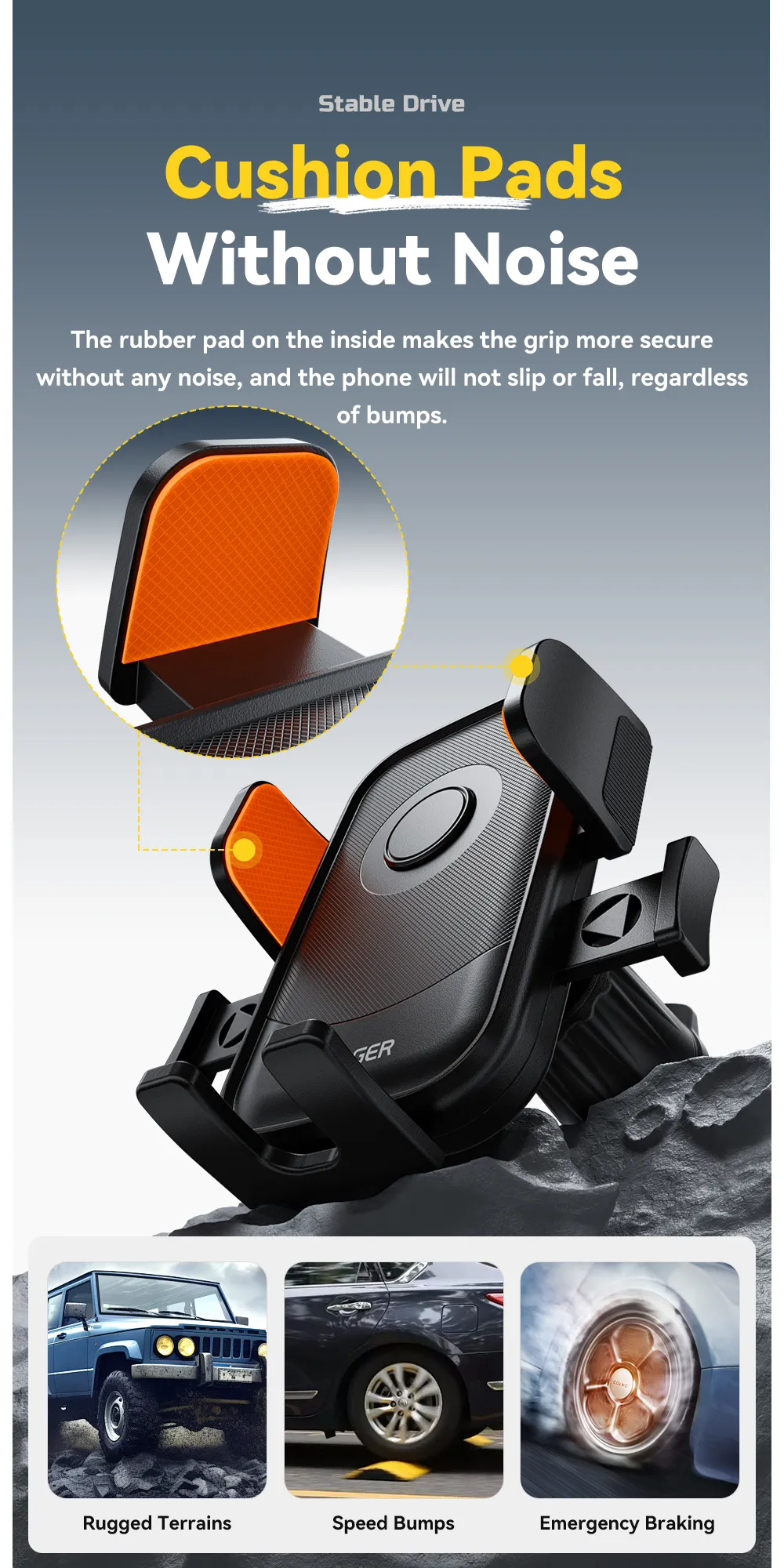ESSAGER ES-ZJ34 Car Air Vent Phone Holder Mount One Hand Operation 360° Rotation Adjustable Strong Grip Universal for iPhone Android Smartphones ESSAGER ES-ZJ34 Car Air Vent Phone Holder Mount One Hand Operation 360° Rotation Adjustable Strong Grip Universal for iPhone Android Smartphones